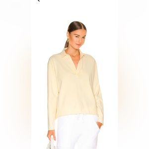 Frank & Eileen x revolve yellow pullover Henley size XS